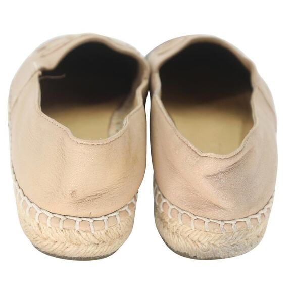Chanel Embroidered Espadrille 37 Leather CC Cap Toe Flats CC-0803N-0007 - Picture 9 of 11